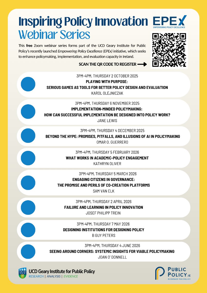 ucdgearyinst's tweet image. There is still time to register for this week's webinar "Beyond the Hype: Promises, Pitfalls, and Illusions of AI in Policymaking" by Dr Omar O. Guerrero. The webinar takes place at 3-4pm 4th December.

You can register here: ucd-ie.zoom.us/webinar/regist…

#UCD #Webinar #Policymaking