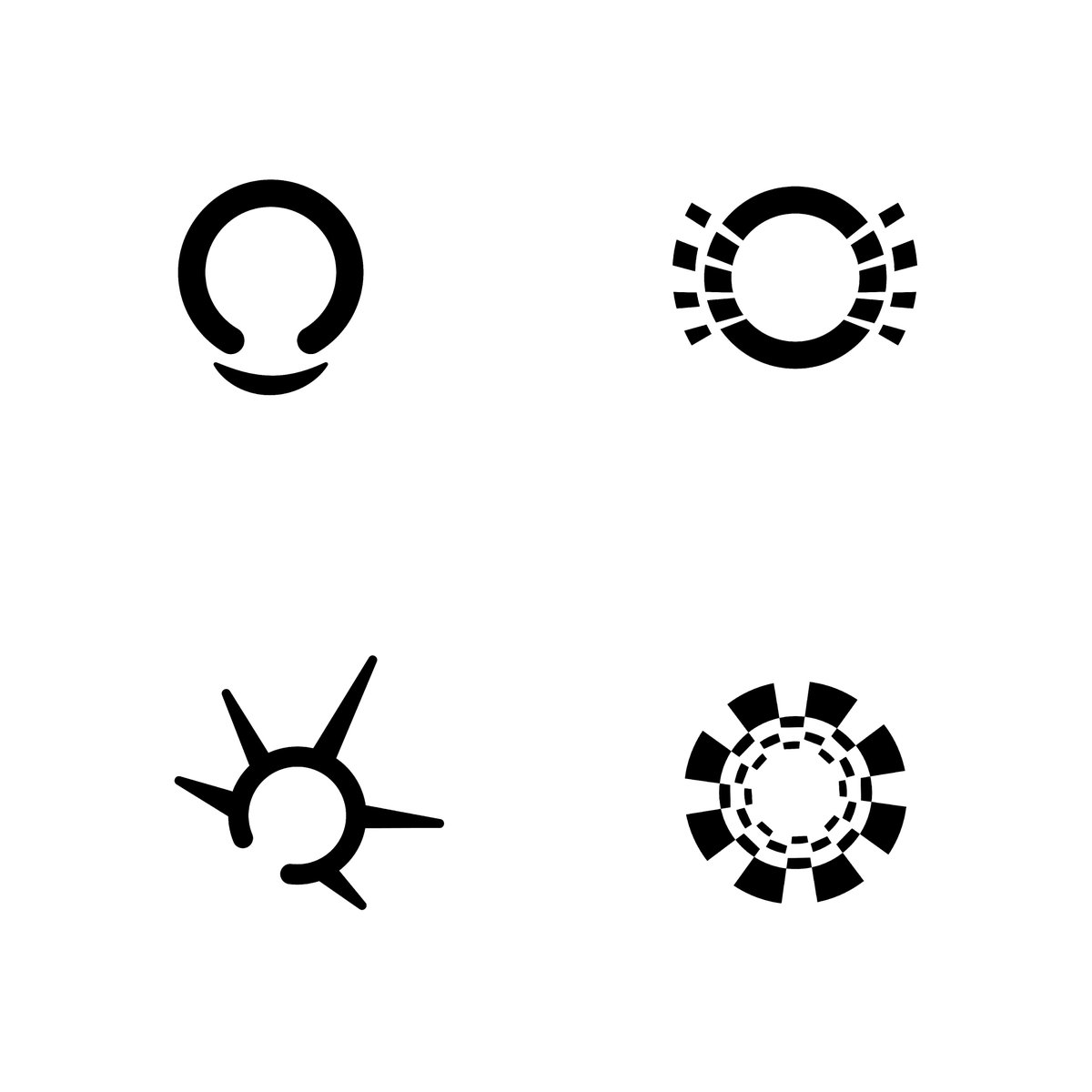 99Angels__'s tweet image. Logo exploration/ Unused logo marks.

Here I tried to create stuff from a circle using the idea of escaping a sequence and also a burst of excitement. However none of these marks felt very strong to me, so I just kept on ideating and researching.
#LogoDesign #Logodesigner #BRAND