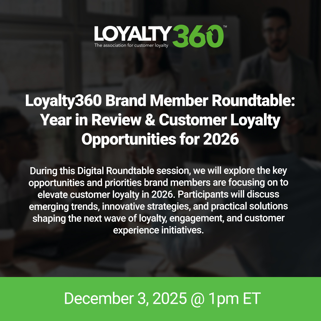 Last chance! Our Loyalty360 Brand Member Roundtable is tomorrow at 1 PM ET.

We’ll recap 2025 and dig into the biggest loyalty + CX opportunities for 2026 — AI, data, innovation, new audiences &amp; more.

Brand Members - don’t miss this discussion!

#CustomerLoyalty #LoyaltyStrategy