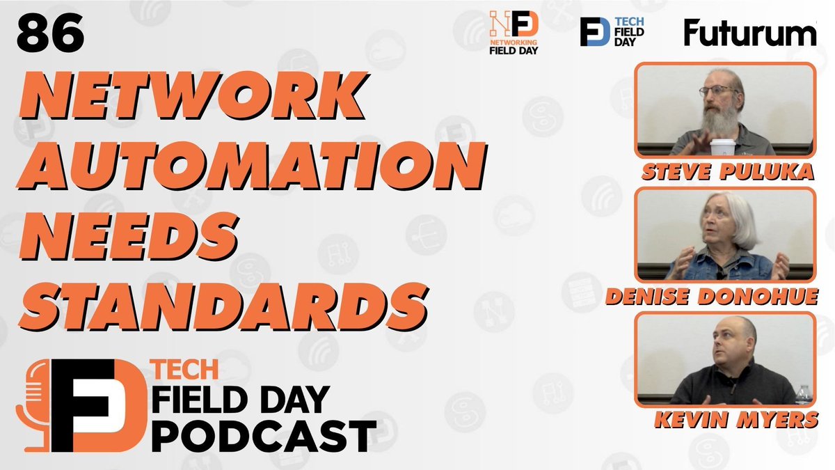 TechFieldDay's tweet image. Network Automation Needs Real Standards 🌐 📊

Tom Hollingsworth, Denise Donohue, Steve Puluka, &amp;amp; Kevin Myers discuss why network “standards” often come from community consensus rather than IETF or IEEE. 

#TFDPodcast #NFD39 #Networking #AI

Listen here: creators.spotify.com/pod/profile/te…