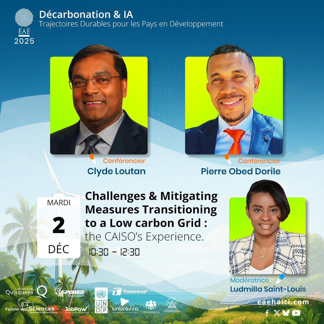 #EAE2025 Des experts du #CAISO viennent nous partager les défis rencontrés pour atteindre l'objectif de carboneutralité!