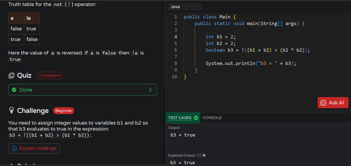 MoniTechCodes's tweet image. Day 120
File handling in Java – practice problems
Java operator problems
Daily Java challenge done 💻🔥
#30NitesOfCode #Java #JavaProgramming #100DaysOfCode #CodingJourney #LearnInPublic 
codedex.io/community/30-n…