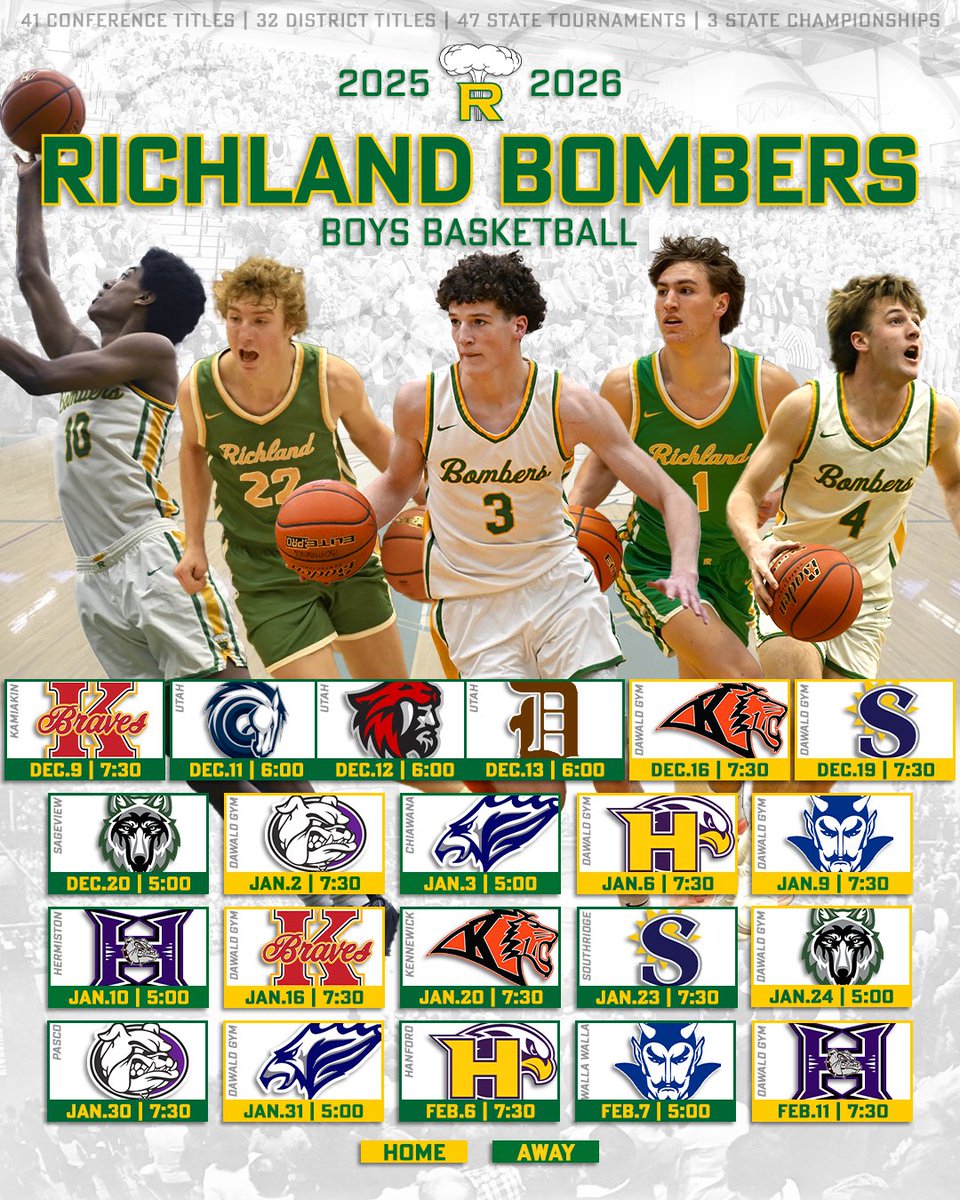 Richland Bomber Basketball tweet media