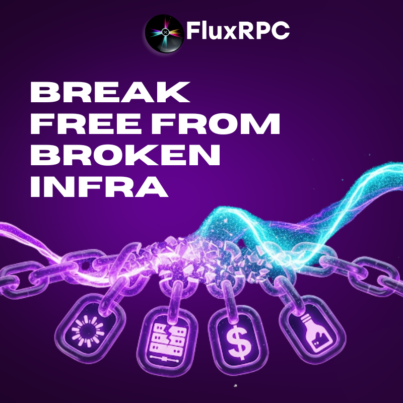FluxRPC's tweet image. Break free from broken infrastructure.

Slow RPCs, stale data, random downtime. They’re holding your projects hostage.

FluxRPC delivers fast, reliable, real-time performance.

No compromises. 30 days free → fluxrpc.com/pricing
