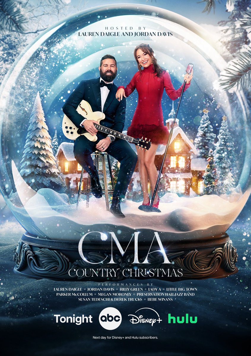 If you’re ready to deck the halls, you’re in the right place 🎄🎶

Join us for #CMAchristmas TONIGHT at 9/8c on <a href="/ABCNetwork/">ABC</a>!