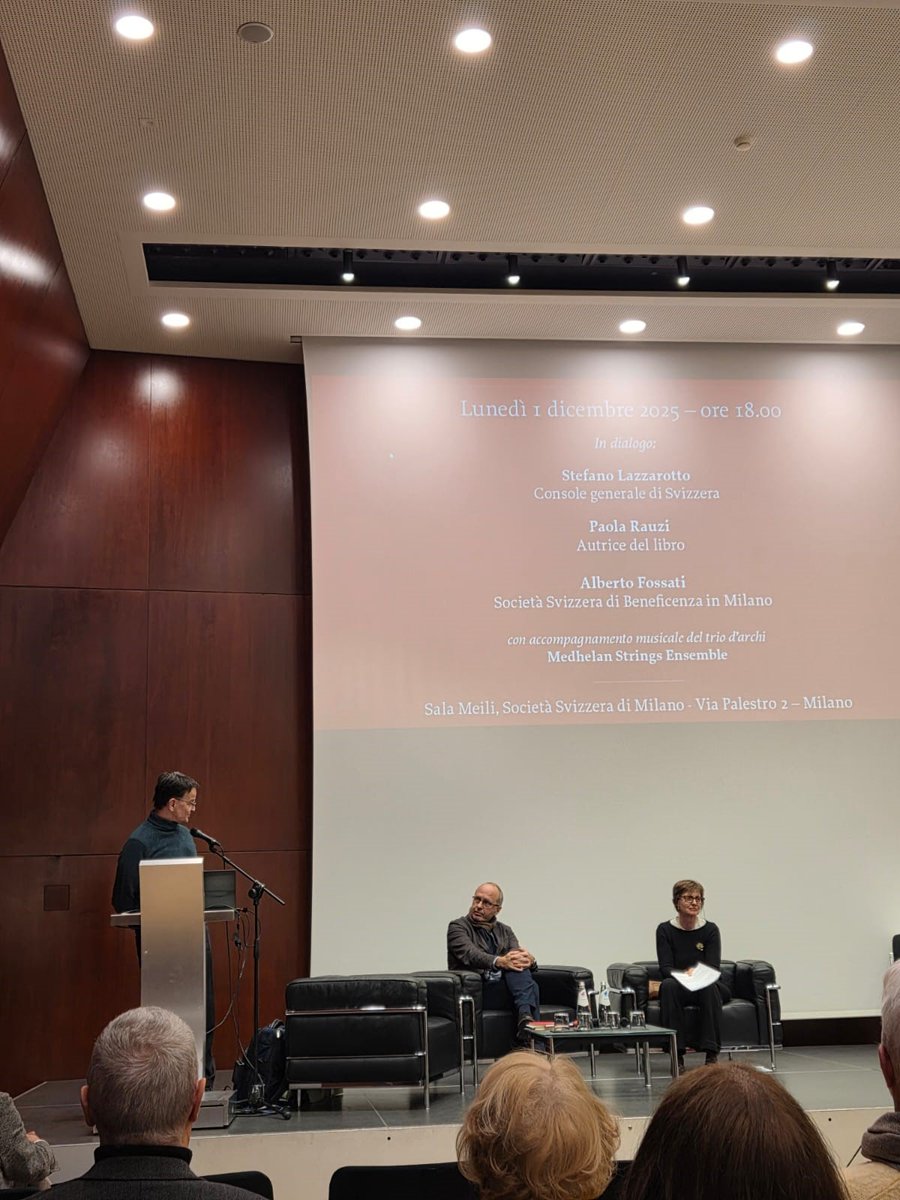 Il valore della solidarietà: ieri è stato presentato il volume “Società Svizzera di Beneficenza in Milano. 1875–2025”, che celebra 150 anni di supporto concreto e solidarietà ai connazionali 🇨🇭 e dove si è parlato anche della collaborazione tra la Società e il Consolato generale.