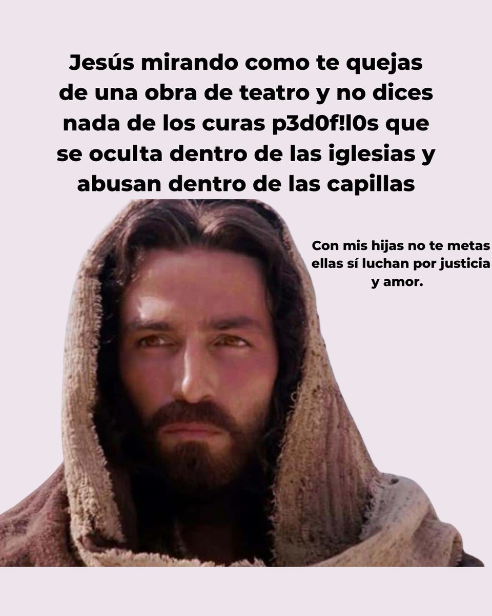 Ya salieron los cucuchupas con sus mensajes de odio, los mismos que frente a la violencia clerical prefieren mirar a otro lado. Tatay.