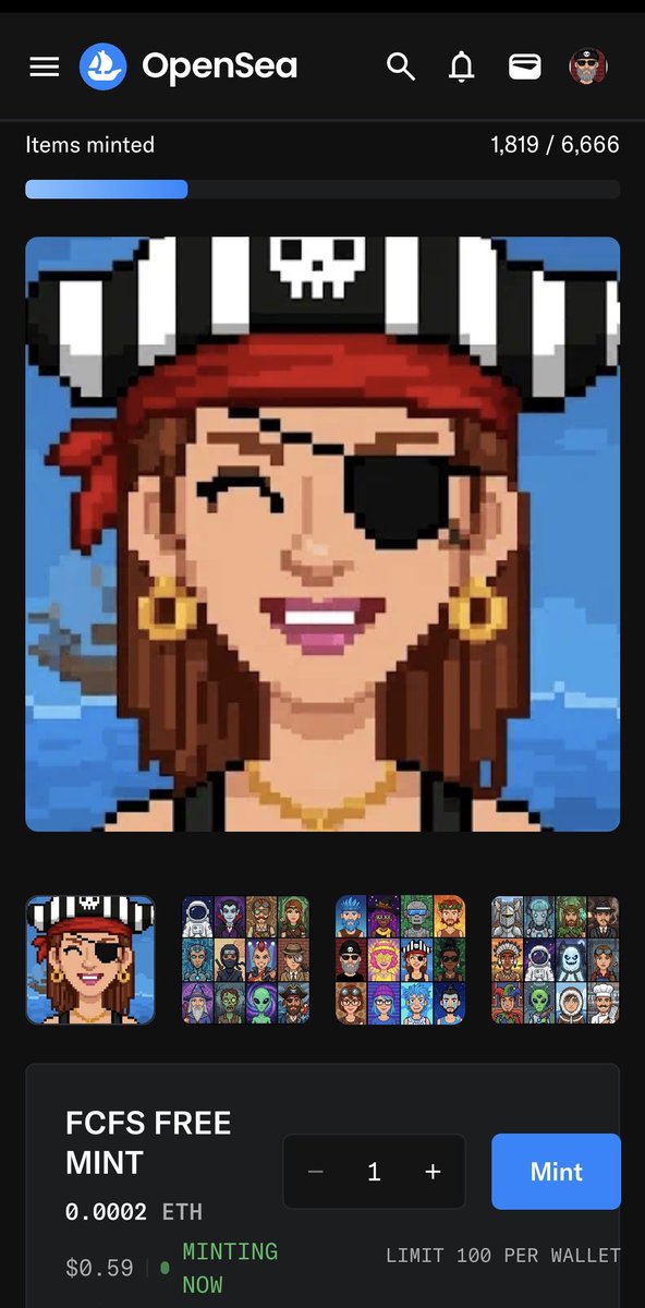 Pixel Crew | FCFS Free Mint tweet media