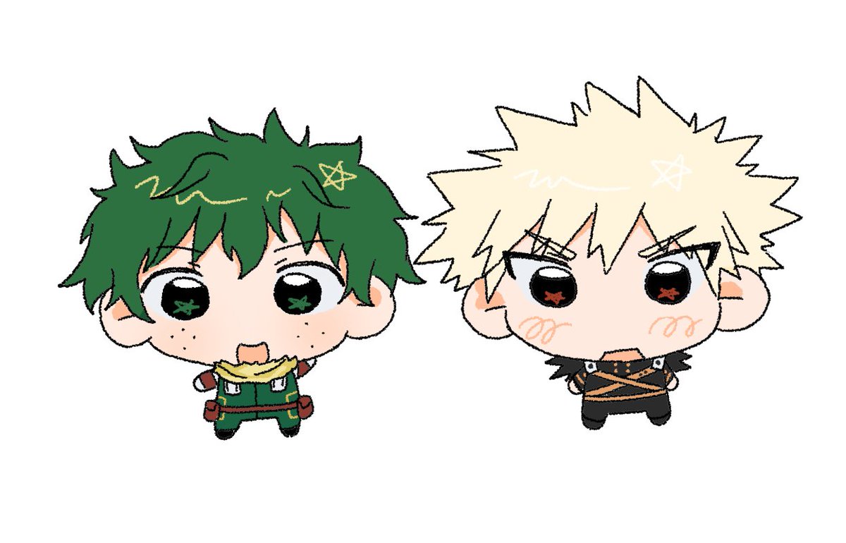 스티커로 뽑았었던 데쿠랑 캇쨩ㅎㅎ