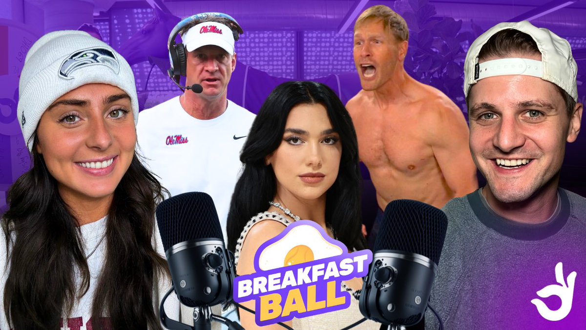 DabbleFantasy's tweet image. -Lane Kiffin gets around 
-Ben Johnson pops his top 
-Heisman Trophy watch
-Dua Lipa face of the USA??? 

Full episode here: youtu.be/snHQ6A6Oo7s?si…