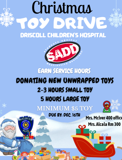 ATTENTION RATTLERS!!! DONATIONS NEEDED!!! NEW UNWRAPPED TOYS 🧸🦔🚒 Benefitting patients at the Driscoll Children's Hospital! 🎅🎄#toydrive