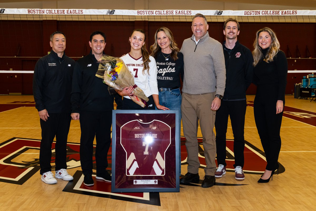 BC_Volleyball's tweet photo. Shoutout to our incredible seniors + their day one supporters ❤️ https://t.co/uyoK2lC7rf