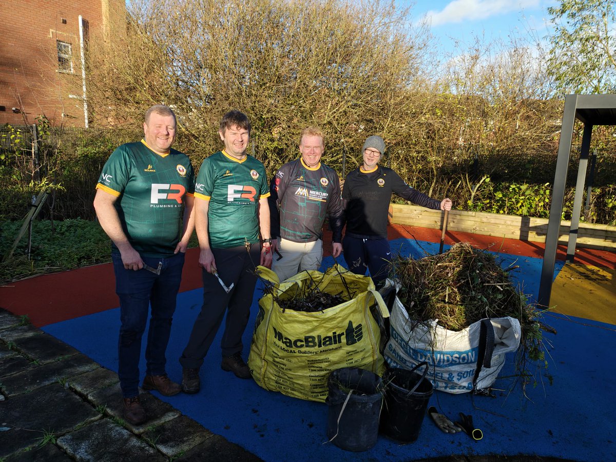 It's not all just about the hurling, some of us took some time out to help support our local special education needs school. It's good to help the local community.