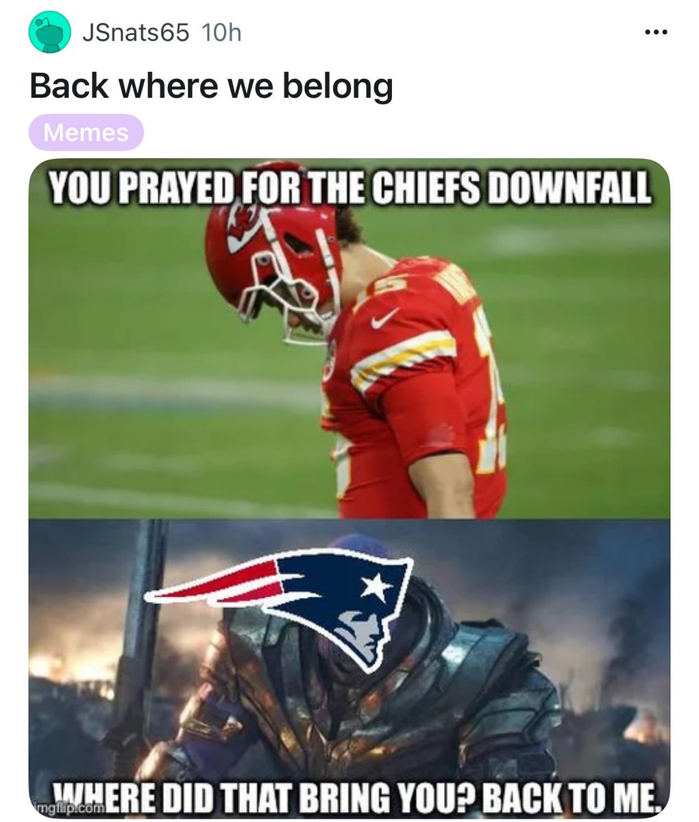 kevinwildes's tweet image. Shout out to Pats Reddit