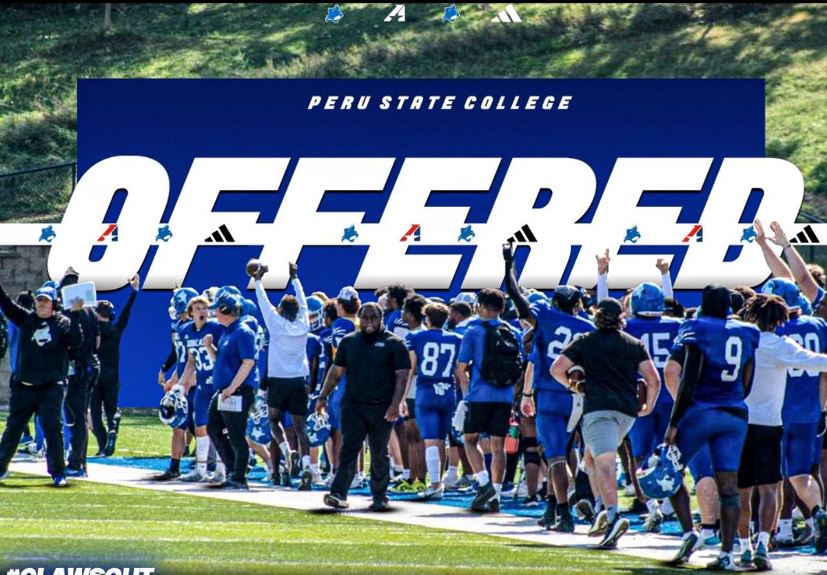 #AGTG After a Great Conversation with <a href="/CoachHalvorsen/">Wade Halvorsen</a> I am blessed to say that I have received an offer from Peru State College 
<a href="/Coach_BurrellJr/">Allen Burrell Jr</a> <a href="/armohningPE/">Adam Mohning</a> <a href="/MillardNorthFB/">Millard North⚡FB</a> <a href="/PrepRedzoneNE/">Prep Redzone Nebraska</a>