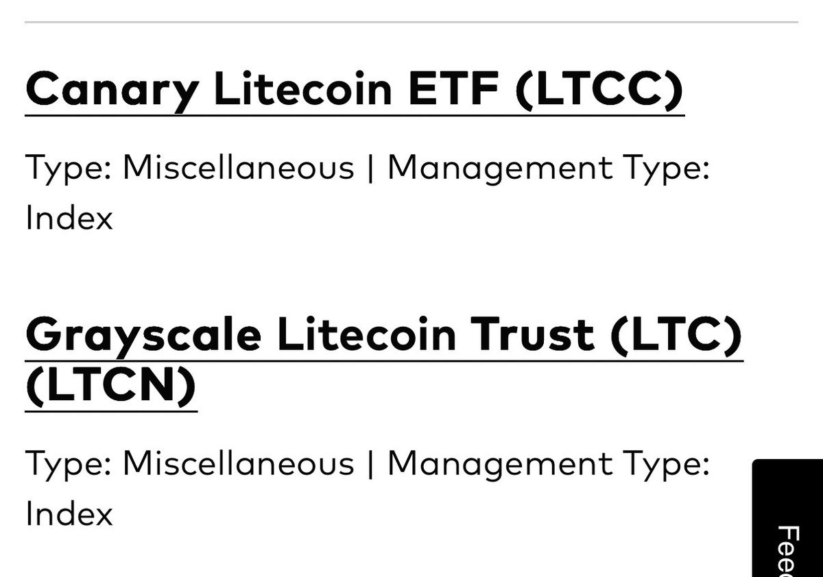 🚨 Breaking 🚨 
<a href="/Vanguard_Group/">Vanguard</a> <a href="/Vanguard_UK/">Vanguard UK</a> 
went live today with not 1 but 2 Litecoin services.