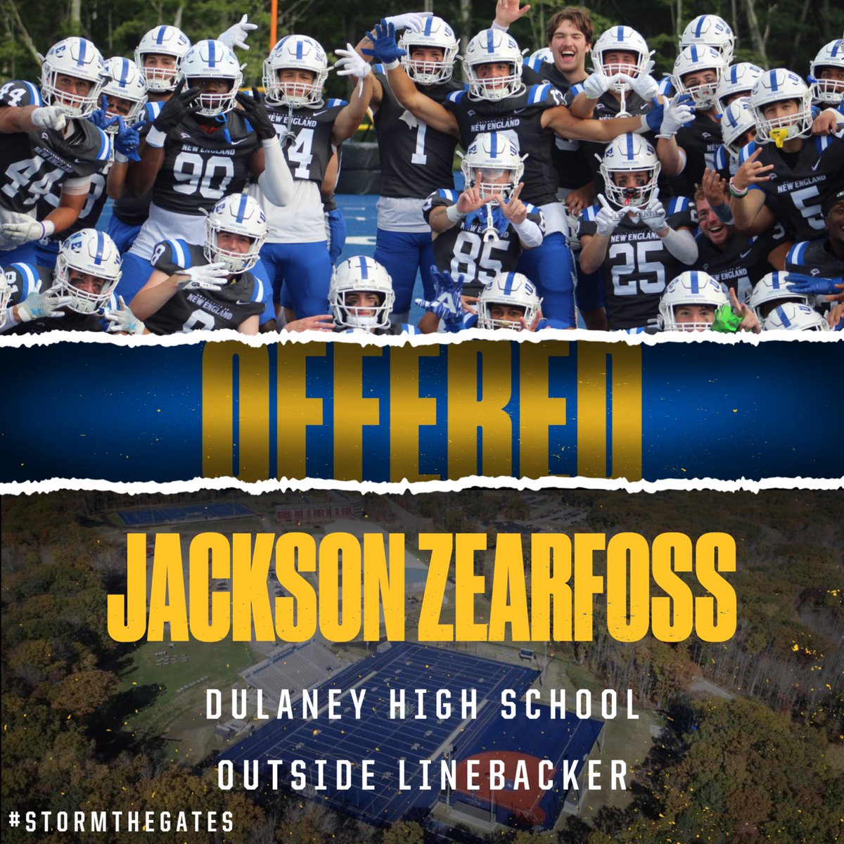 JacksonZearfoss's tweet photo. after a great conversation with @CoachSeanGreen i am extremely greatfull to receive my second offer from the university of new england!!! https://t.co/2icdEKBfCO