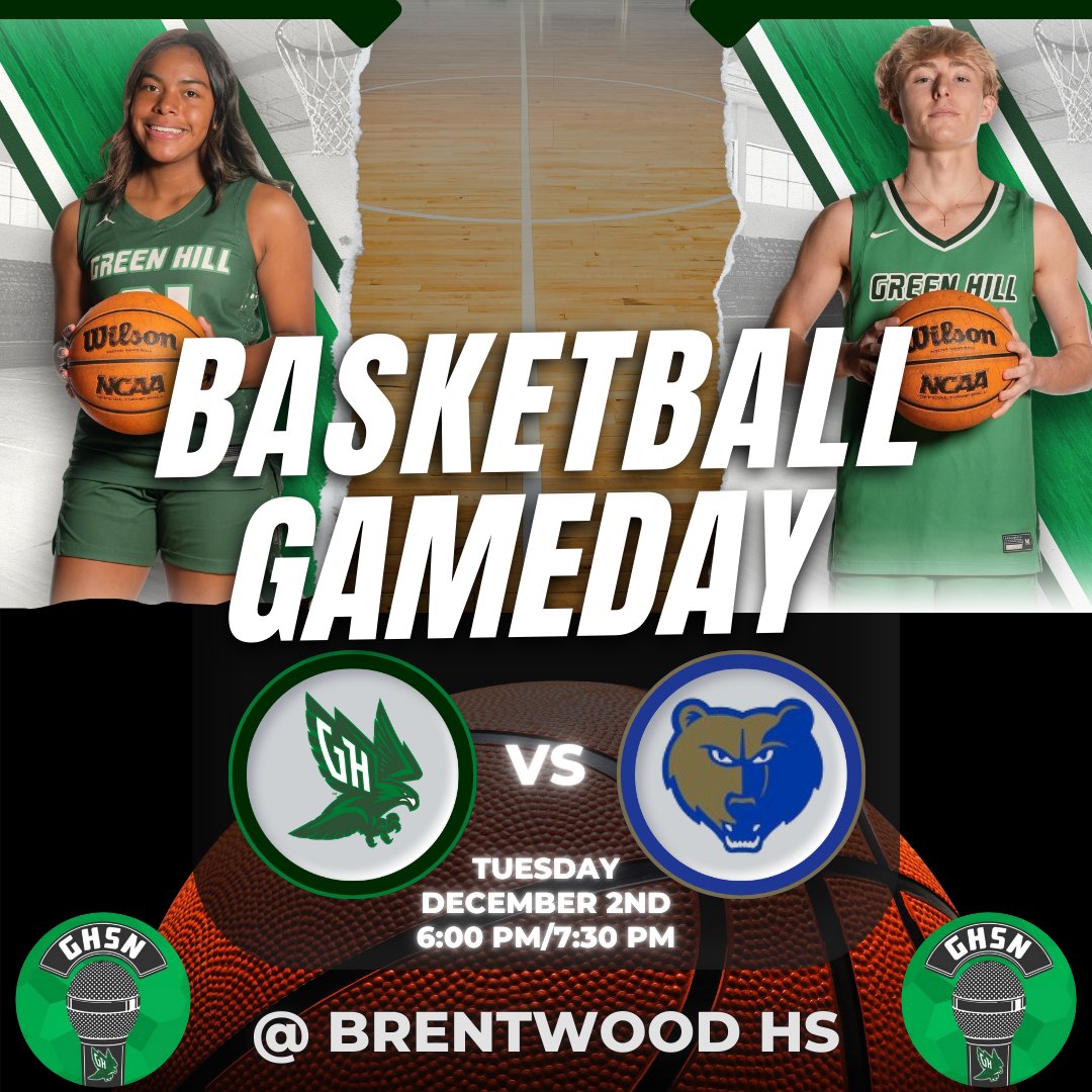 ghsportsnetwork's tweet image. Here's information about tonight’s basketball broadcasts:

📍Brentwood High School
🆚Brentwood Bruins
🎙️Christian Kaposy
⏰Girls - 6:00 / Boys - 7:30
🔗Girls - webca.st/270853
🔗Boys - webca.st/270854
📻87.7 FM (in-gym only)