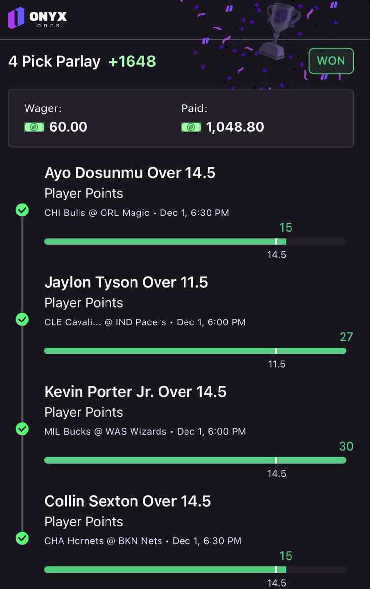 FastMoneyPROP's tweet photo. New Month ➡️ New MONEY!! 🤯📈💰

Jaylon Tyson Ladder 🪜 

✅O11.5 PTS
✅20+ PTS
✅25+ PTS (+2000) 🥷🚀

✅ Role Players PTS Stack (+1648) 🔥🚀

+18 Unit night in VIP 🔥📈

Now let’s spread some love. I’m buying breakfast for 4 people who Like & Repost this tweet! 🫡

VIP Plays ⬇️
https://t.co/2vX1cJQ7jq
