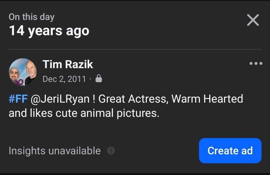 timrazik's tweet photo. @JeriLRyan been a fan for many years :)  Time flies https://t.co/EJdGxGpl2Q