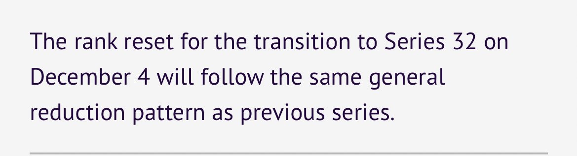 Why not just reset EVERYONE back to beginner?! What’s the point of even changing ranked if you’re not going to have your player base actually go through the progression?!