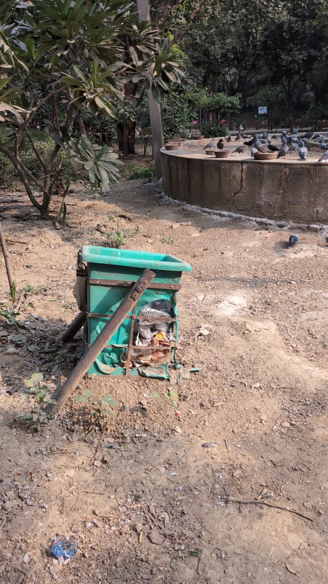 FedSec1aDwarka's tweet photo. Senior Citizen Model Park, Sec 1A Dwarka is a mess! No MCD care, zero maintenance, garbage everywhere. Residents &amp; seniors ignored, green space wasted—lost chance to fight pollution! #Sec1ADwarkaChaos @CMODelhi @dtptraffic @MCD_Delhi @DCPWestDelhi @LtGovDelhi @official_dda https://t.co/WoZKyvnbAX