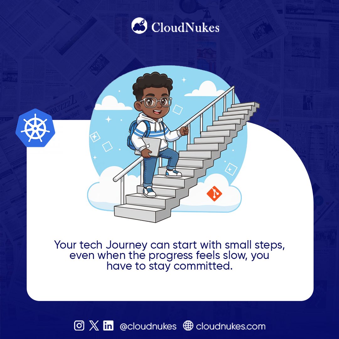 CloudNukes's tweet image. Every tech journey starts with small steps. Stay committed even when progress feels slow.

If you want to know where to begin your Cloud DevOps journey book a free discovery call
calendly.com/cloudnukes/30m…

#CloudDevOps #DevOpsJourney #TechLearning #AWSCommunity #CloudEngineering
