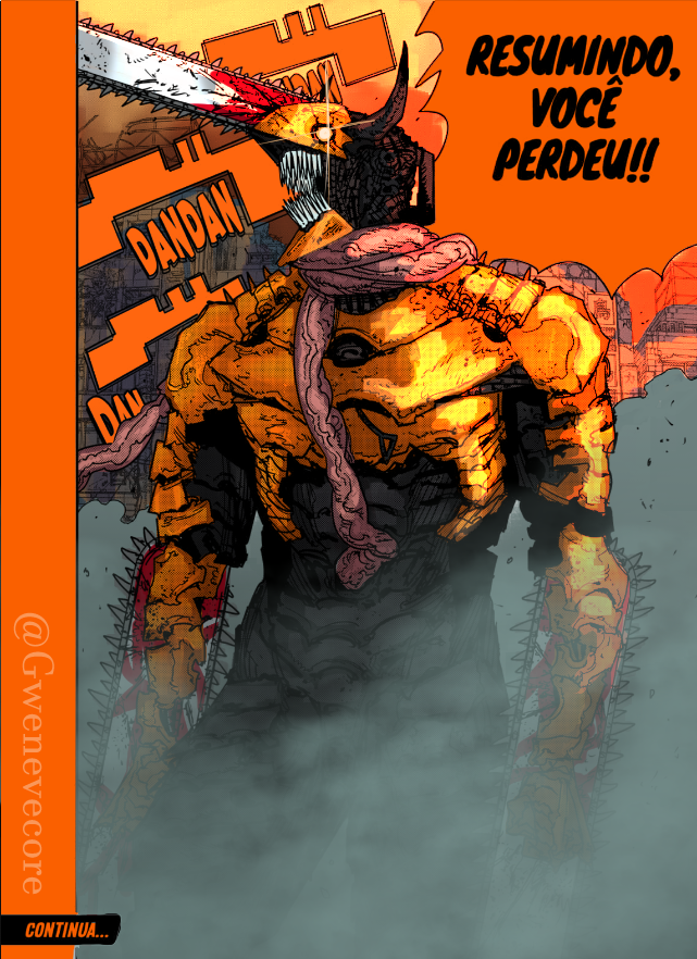 Gwenevecore's tweet photo. Quick coloring of the new chapter #csm222 #chainsawman https://t.co/aUzyhlEEmx