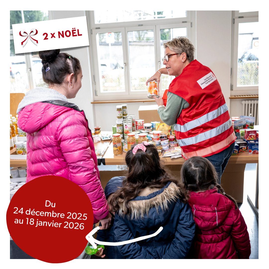 CroixRouge_CH's tweet photo. Ensemble, faisons une bonne action: l’opération «2 x Noël» soutient les personnes en situation de pauvreté, en Suisse et à l’étranger.
Une opération de la @SRGSSR, de La Poste Suisse, de @coop_ch et de la Croix-Rouge suisse. 
👉 Faire un don maintenant: https://t.co/B59nbm89YL https://t.co/LEW3eAvhWy