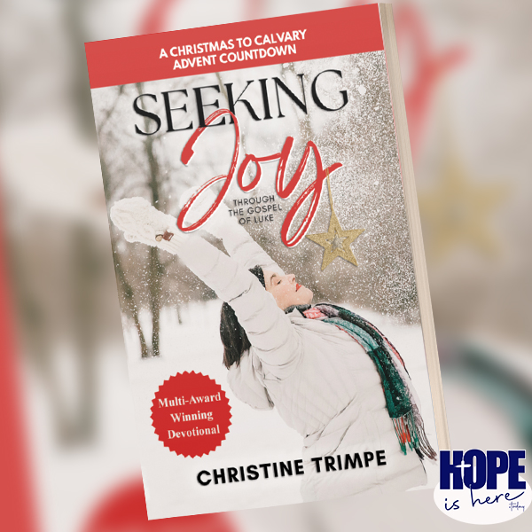 Christmas to Calvary
Link: hopeishere.podbean.com/e/christmas-to…  

Each chapter in Seeking Joy Through the Gospel of Luke: A Christmas to Calvary Advent Countdown includes one chapter of Luke and a daily devotion full of personal and relatable stories from Christine’s joy-seeking journey.
