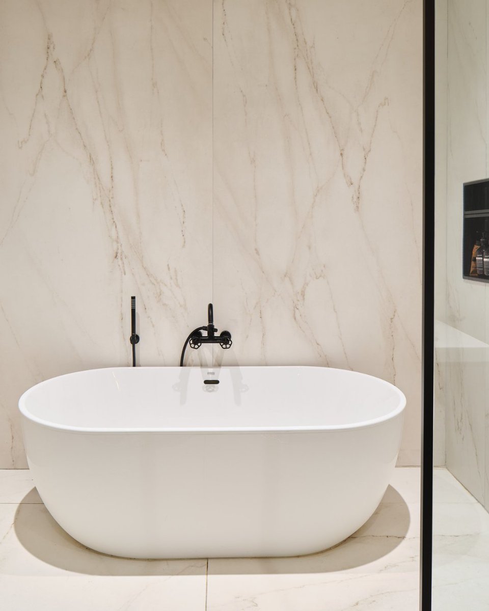 CosentinoCanada's tweet photo. Dekton Rem on the floors and walls to open, lighten, and reveal the space. A bathroom reimagined by #pascalenakhledesign, where every detail leans into calm. https://t.co/DsdzijYRM9
