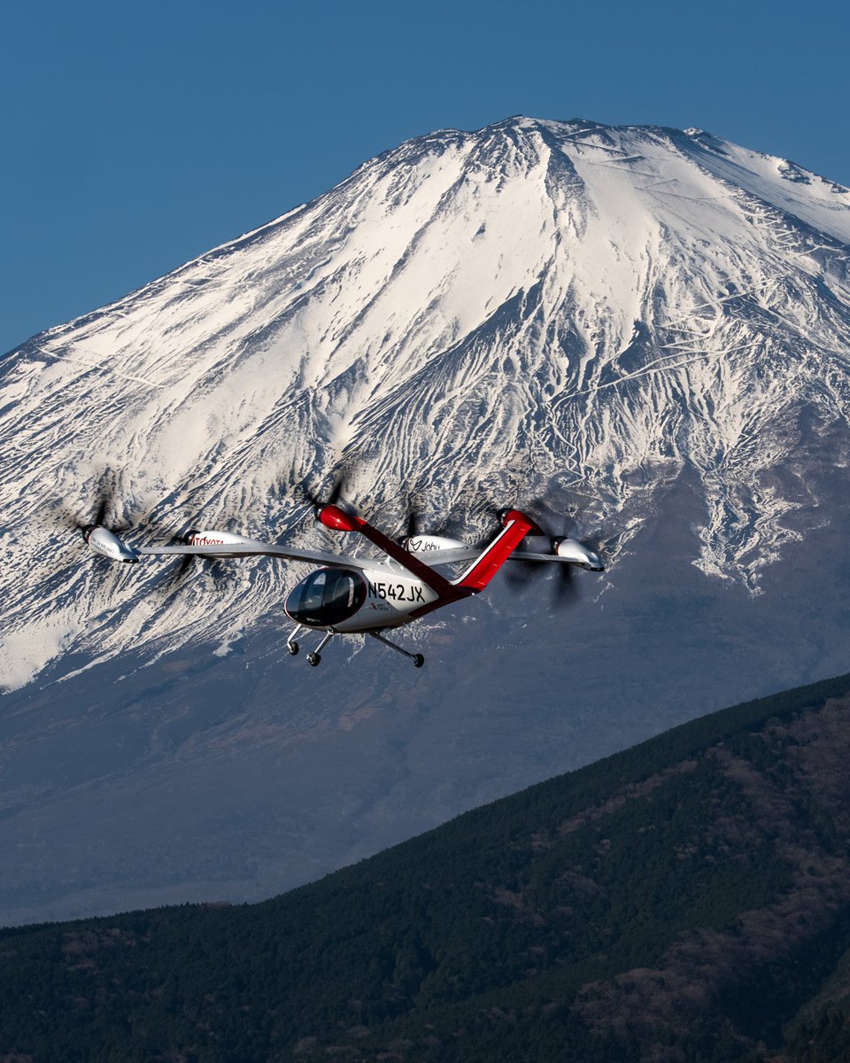 jobyaviation's tweet photo. The world keeps turning. We keep flying. 

Happy Tuesday from Fuji Speedway! https://t.co/ZRwF6qokxh