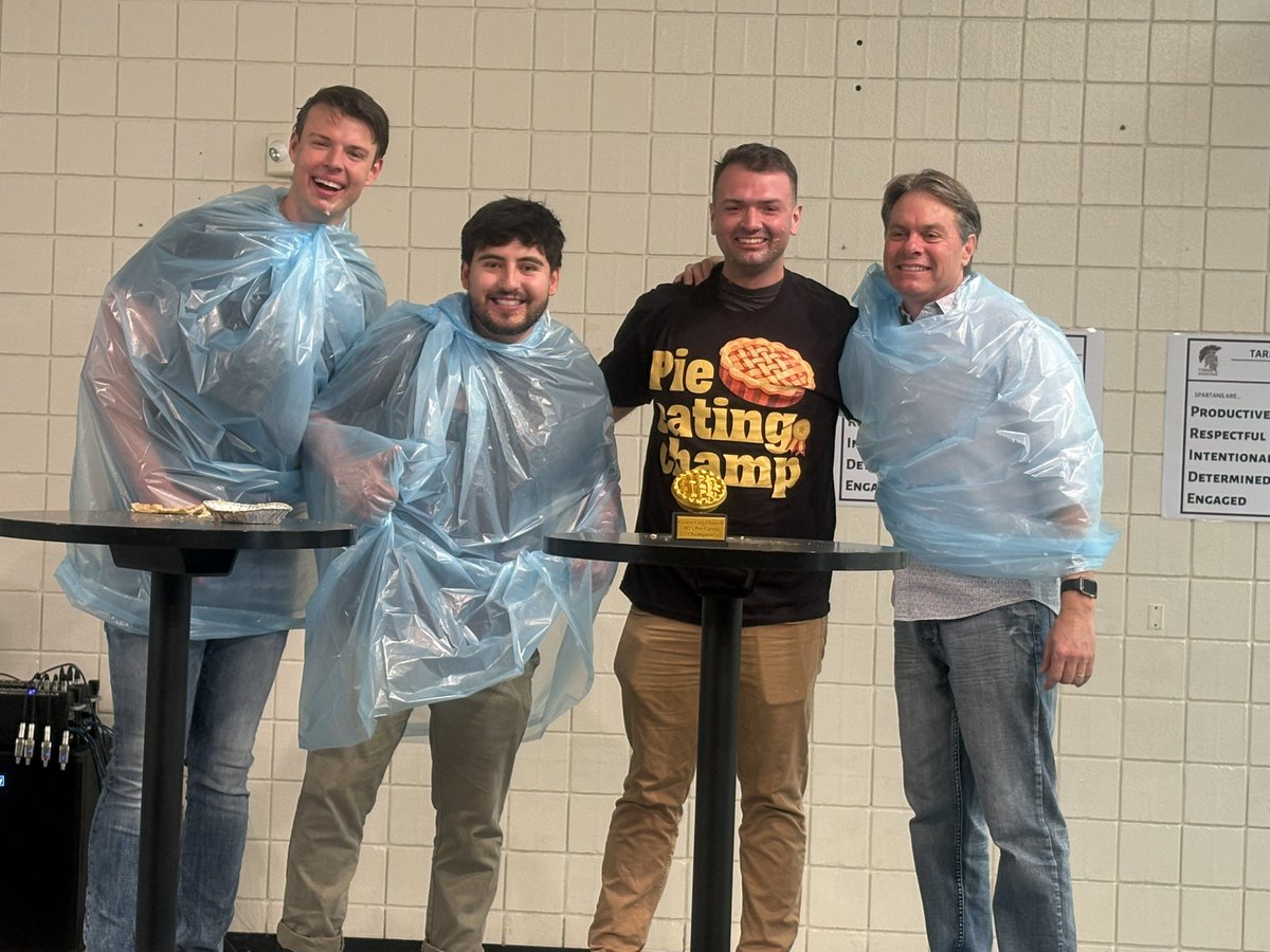 GraceCityChurc3's tweet image. One of Grace City’s values is “community”. This past Sunday, we had our very first “Piesgiving” with many people bringing delicious pies for all to share. One of the highlights was a “Pie Eating Contest. Congratulations Nick! Your trophy and t-shirt were well deserved! #GCC