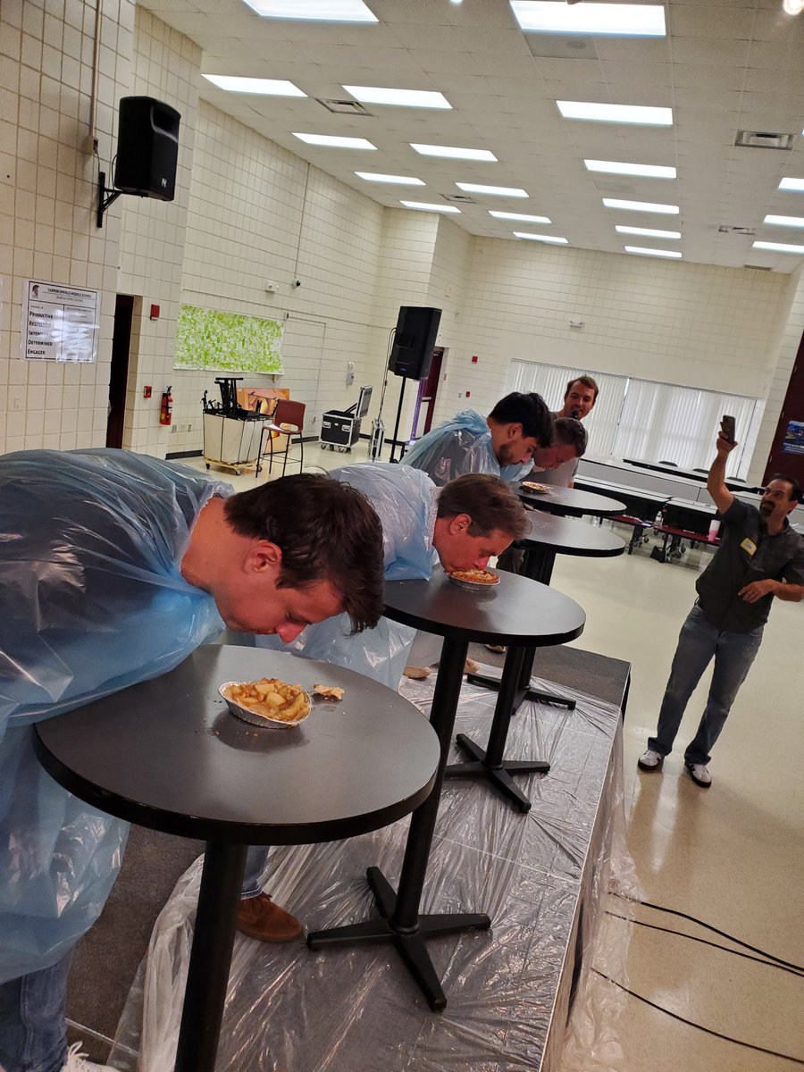 GraceCityChurc3's tweet image. One of Grace City’s values is “community”. This past Sunday, we had our very first “Piesgiving” with many people bringing delicious pies for all to share. One of the highlights was a “Pie Eating Contest. Congratulations Nick! Your trophy and t-shirt were well deserved! #GCC