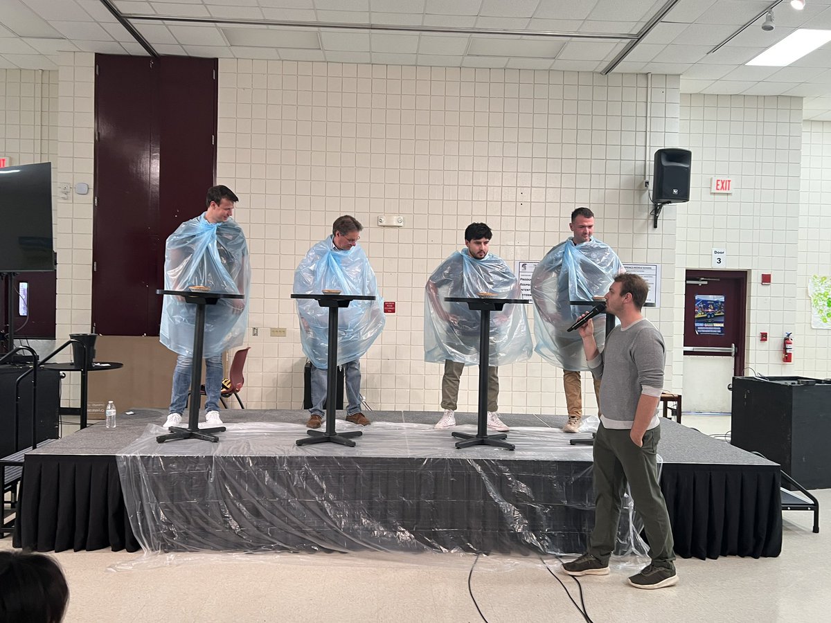 GraceCityChurc3's tweet image. One of Grace City’s values is “community”. This past Sunday, we had our very first “Piesgiving” with many people bringing delicious pies for all to share. One of the highlights was a “Pie Eating Contest. Congratulations Nick! Your trophy and t-shirt were well deserved! #GCC