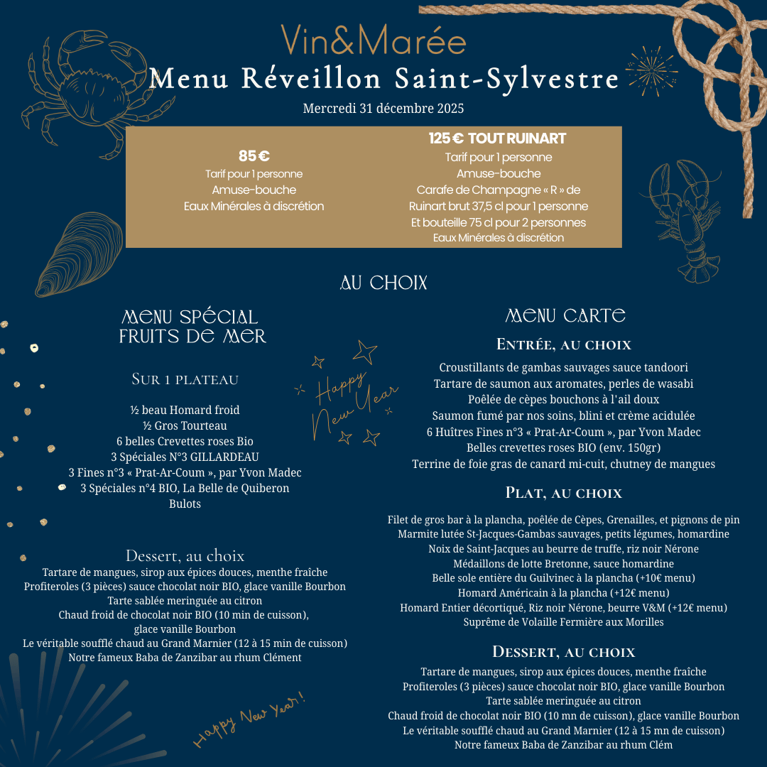 ✨🦞 𝗖𝗮𝗽 𝘀𝘂𝗿 𝗹𝗲𝘀 𝗳𝗲̂𝘁𝗲𝘀 𝗮𝘃𝗲𝗰 𝗩𝗶𝗻 &amp; 𝗠𝗮𝗿𝗲́𝗲 !✨🎉 Pour cette année, embarquez pour un voyage gourmand où les plus hauts et savoureux produits de la mer sont mis à l’honneur.
#restaurantparis #paris #noel #reveillon