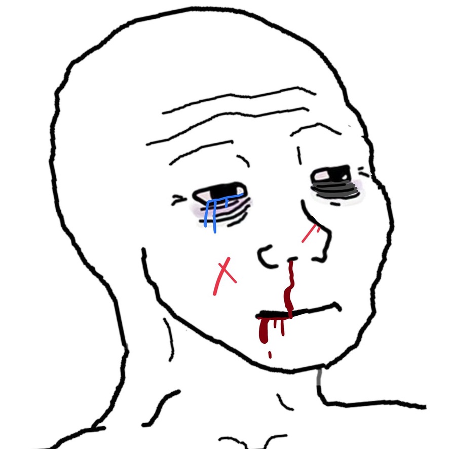 wojakcoineth's tweet image. they&apos;ll say you got lucky