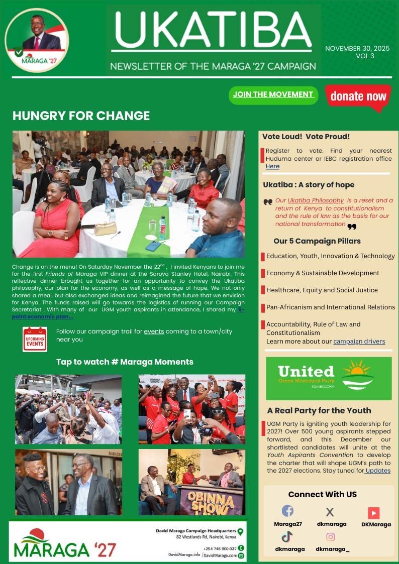 dkmaraga's tweet photo. We are pleased to share with you our latest edition of the Ukatiba Newsletter! 

https://t.co/FM8VO5Tt7H https://t.co/PU2gcbFWfq