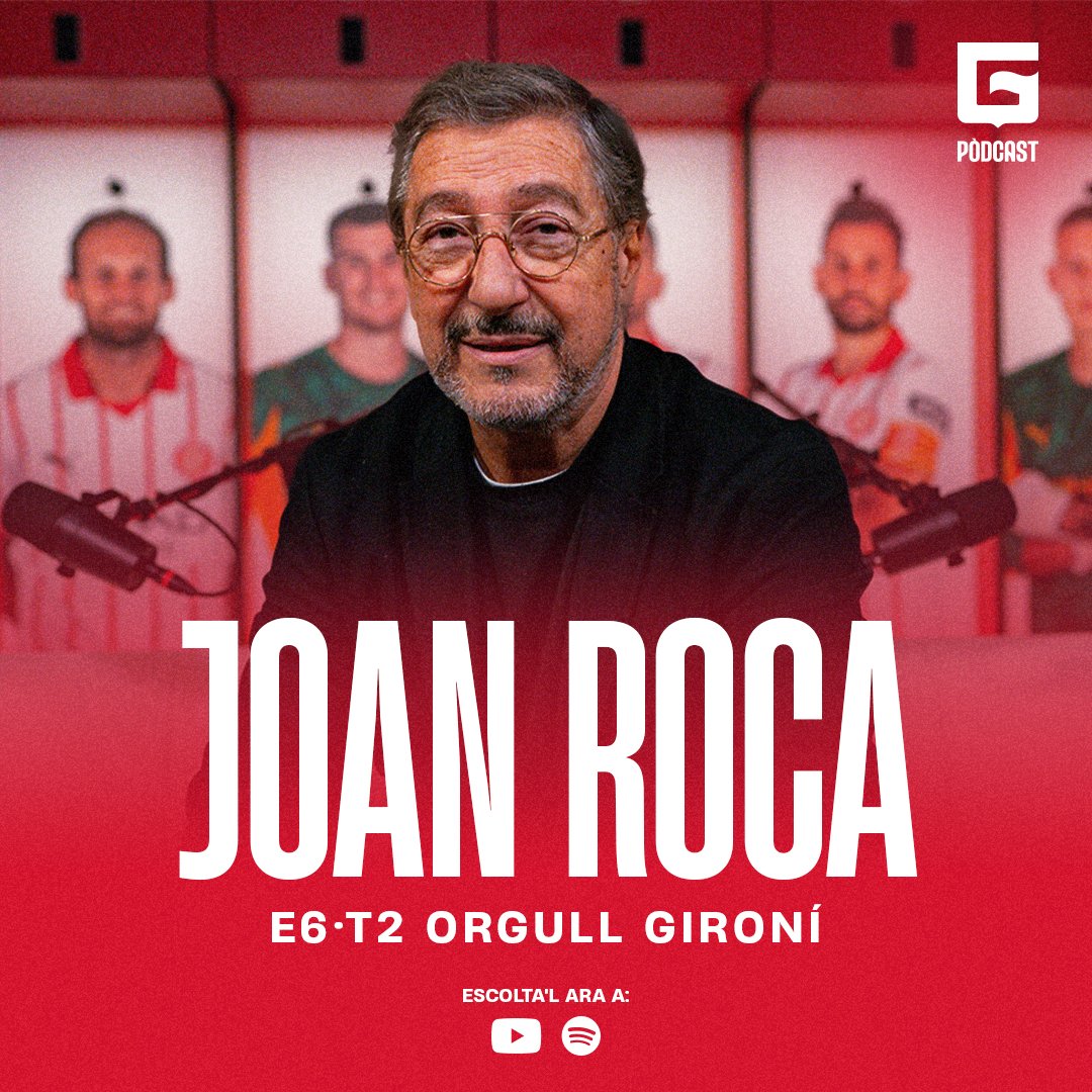 🎙️ E.6 T.2 Joan Roca

🔛 Ja disponible a Youtube i Spotify el nou episodi d’Orgull Gironí, el pòdcast del Girona FC.

🔗 youtu.be/JstYpb9RBCo

#OrgullGironí #GPòdcast