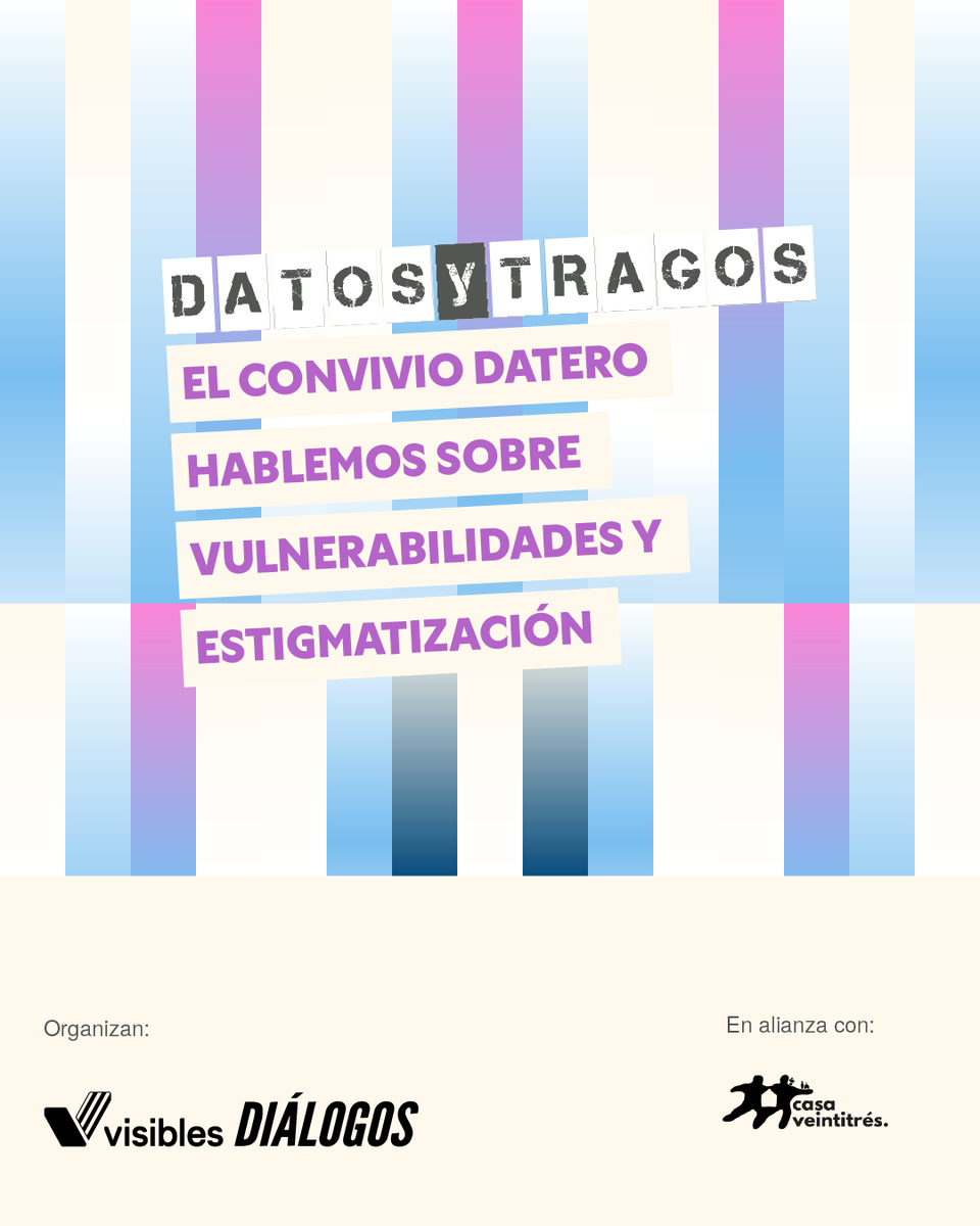 DialogosGuate's tweet photo. 🤩 ¿Listxs para el próximo #DatosYTragos?

📆 Este miércoles te esperamos junto a @visibles_gt en Casa 23 para cerrar el 2025 con una noche datera llena de nuevas ideas y proyectos basados en datos que visibilizan vulnerabilidades y estigmatización en las poblaciones 🗣️.

📍 Casa 23 (dentro del Mercadito de Lola, Zona 15)
🕖 19:00 hrs
🥂 Te incluimos una bebida 
👉 Apartá tu cupo: https://t.co/Tr5N3WFCJg