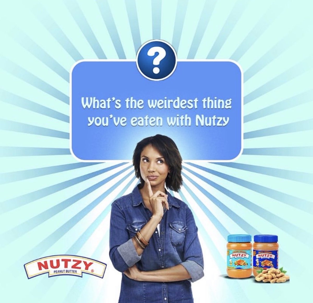 We love how versatile Nutzy is, But let us know the weirdest thing you have had with Nutzy #NutzyLove #CreamyGoodness #weirdcombo