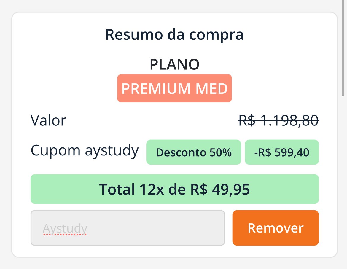 studywsasa_'s tweet image. oi gnt meu cupom AYSTUDY tá dando 50% de desconto nos planos anuais do @estudacom se alguém quiser 👍🏼