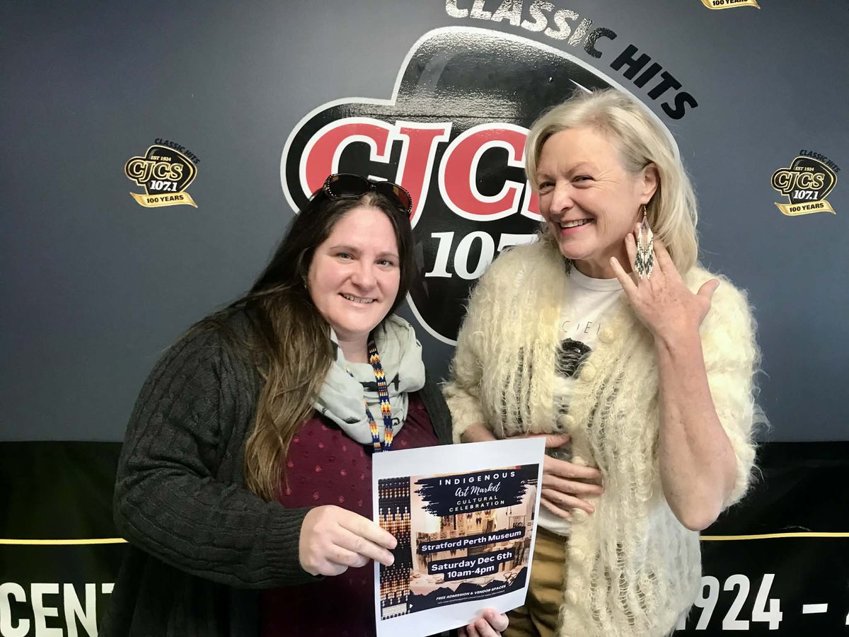 Jamie: Enjoyed chatting with Kelly McIntosh and Megan Patterson from <a href="/StratPerthMuse/">StratfordPerthMuseum</a>  Megan has all the details about the Indigenous Art Market &amp; Cultural Celebration THIS SAT DEC 6 at the museum. Kelly also spotlights more events coming up: cdn.vistaradio.ca/video-maker/ou…