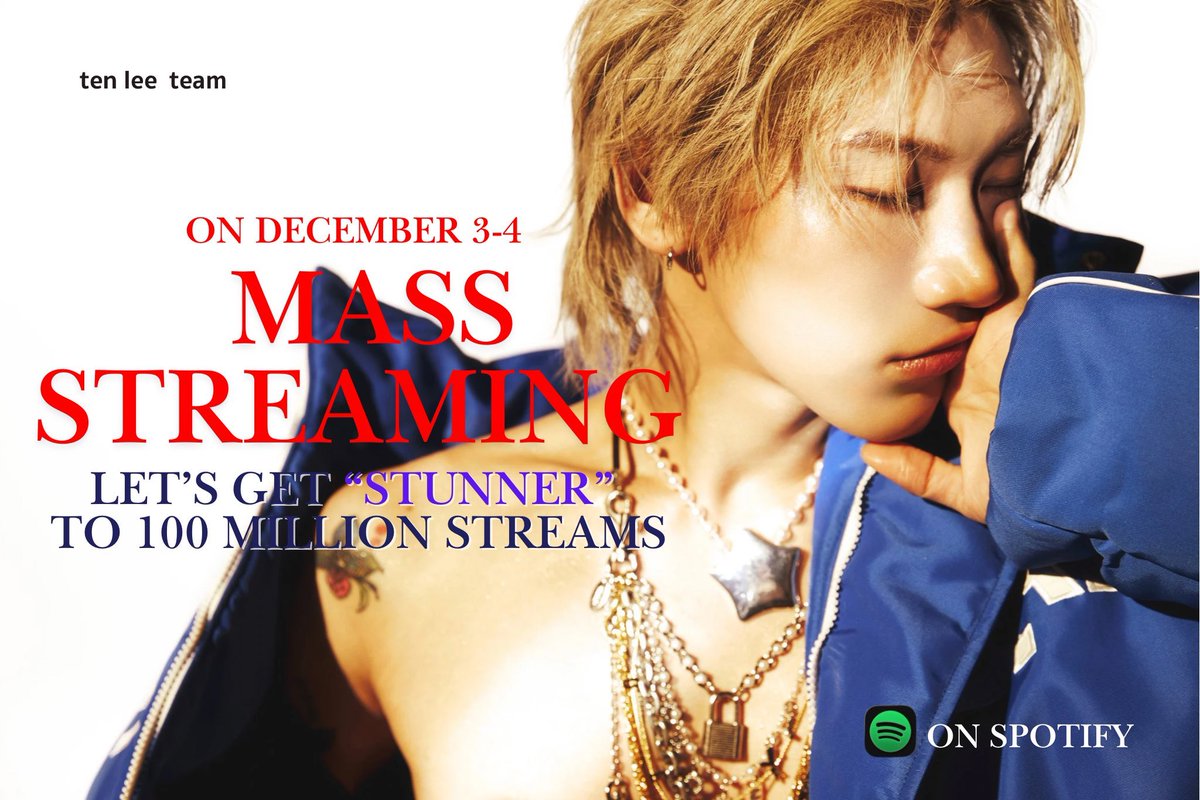 tenlee_team's tweet image. 📣ขอเชิญทุกคนมาร่วมเป็นส่วนหนึ่งของการผลักดันยอดสตรีมให้ก้าวสู่เป้าหมาย 100,000,000 สตรีมบน Spotify ให้กับเตนล์!💜

📍วันที่ 3 และ 4 ธ.ค. ตั้งแต่เวลา 07:00น. เป็นต้นไป

🐱open.spotify.com/user/316oosco6…

No slowing down — only moving forward!🔥

#StreamForTEN #TEN #เตนล์ #TENLEE