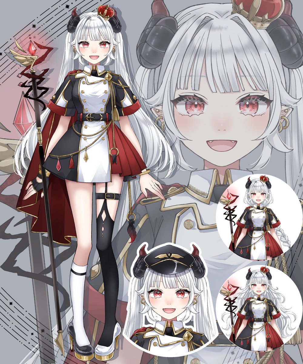 にゃむにゃむ様 立ち絵公開 😈はじめまして、にゃむふぉびあです😈 12月7日デビュー