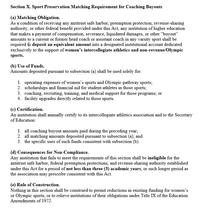 EdLawDude's tweet image. If you think wasting $228M this year alone to pay coaches not to work is imbecilic (and I do), there’s no reason SCORE shouldn’t be amended in the Senate to disincentivize it. Here’s my suggestion, @chiproytx: