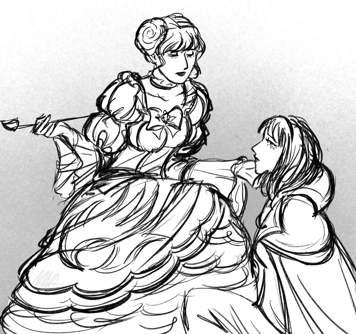 nanaart87_'s tweet image. beabato yuri for those with the eyes to see #うみねこFA