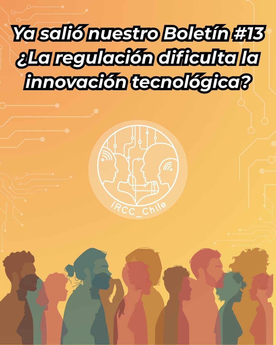 Acabamos de publicar nuestro Boletín 13: ¿La regulación dificulta la innovación tecnológica? Reunimos nuestras actividades de estos últimos meses que hemos realizado como equipo Fondecyt #RegulaciónConvergente.

Te invitamos a revisar nuestro boletín aquí: mailchi.mp/02c88fe8a938/b…