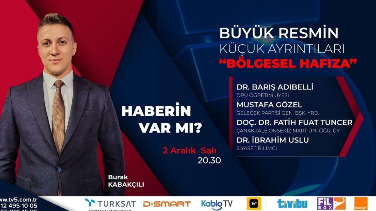 🔴#CANLI |  Papa'nın Türkiye Ziyaretinde Kimlere Ne Mesajlar Verildi? - Haberin Var Mı? - Burak Kabakçılı - Barış Adıbelli - Mustafa Gözel - Fatih Fuat Tuncer  | <a href="/Burakkabakcili/">Burak Kabakçılı</a> <a href="/baris_adibelli/">Dr. BARIŞ ADIBELLİ🇹🇷💯</a> <a href="/BMustafaGozel/">Mustafa Gözel</a> <a href="/FatihFuatTunce1/">Fatih Fuat Tuncer</a> 

📺: youtube.com/live/f4rMVCmQR…