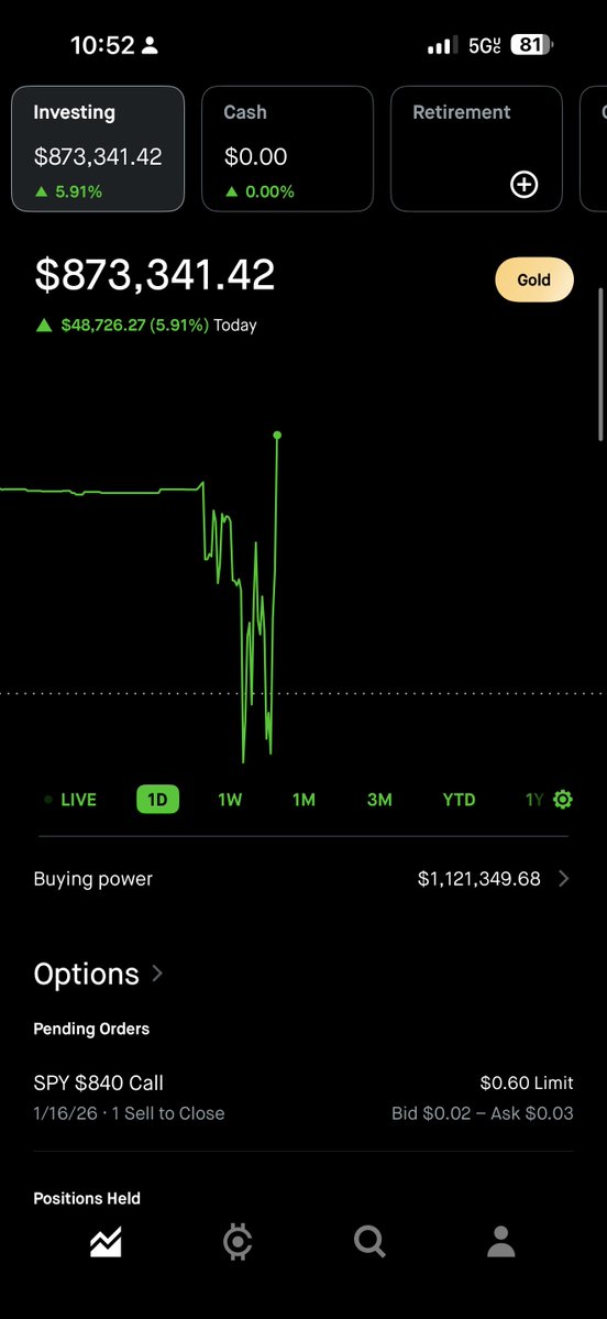 OptionsBuffett's tweet image. I JUST MADE +$48,726.27!! IM SENDING ONE PERSON WHO LIKES THIS POST $2,500
